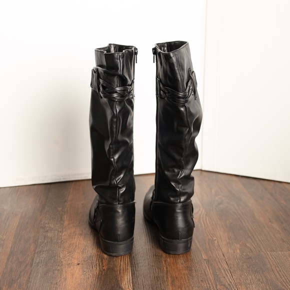 Women's White Mountain Merida Black Knee high riding boots. Size 7 - Picture 5 of 7